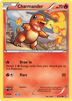 Charmander 17/113 Pokémon card from Legendary Treasures for sale at best price