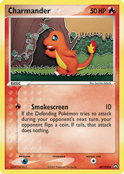 Carte Pokémon Salamèche 48/108 de la série Ex Gardiens du Pouvoir en vente au meilleur prix