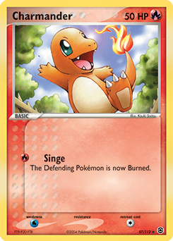 Carte Pokémon Salamèche 57/112 de la série Ex Rouge Feu Vert Feuille en vente au meilleur prix