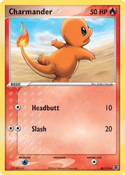 Carte Pokémon Salamèche 58/112 de la série Ex Rouge Feu Vert Feuille en vente au meilleur prix