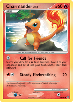 Carte Pokémon Charmander 59/99 de la série Arceus en vente au meilleur prix