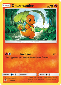 Charmander 1/70 Pokémon card from Dragon Majesty for sale at best price
