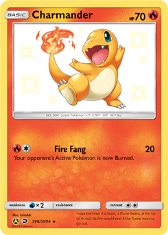 Charmander SV6/SV94 Pokémon card from Hidden Fates for sale at best price