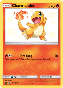Shining Pokémon Pokémon card Charmander SV6/SV94 from Hidden Fates expansion