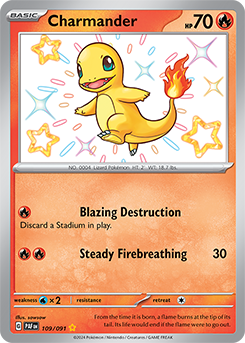 Charmander 109/91 Pokémon card from Paldean fates for sale at best price