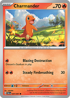 Charmander 7/91 Pokémon card from Paldean fates for sale at best price