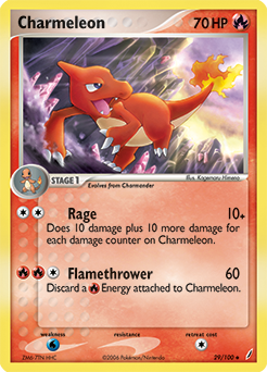 Charmeleon 29/100 Pokémon card from Ex Crystal Guardians for sale at best price