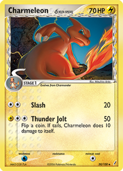 Charmeleon 30/100 Pokémon card from Ex Crystal Guardians for sale at best price