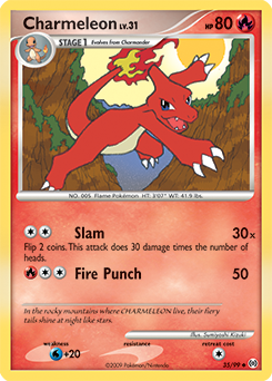 Carte Pokémon Charmeleon 35/99 de la série Arceus en vente au meilleur prix