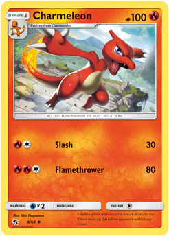 Charmeleon 8/68 Pokémon card from Hidden Fates for sale at best price