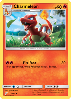 Charmeleon 13/181 Pokémon card from Team Up for sale at best price
