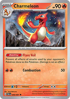 Charmeleon 8/91 Pokémon card from Paldean fates for sale at best price