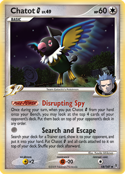 Chatot 54/147 Pokémon card from Supreme Victors for sale at best price