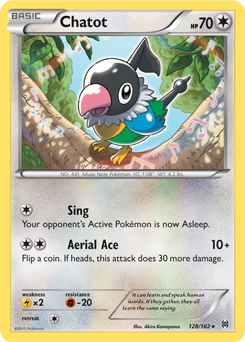 Chatot 128/162 Pokémon card from Breakthrough for sale at best price