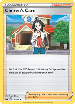 Cheren's Care 134/172 Pokémon card from Brilliant Stars for sale at best price