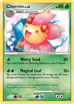 Carte Pokémon Peu commune Cherrim 6/17 de la série POP 8