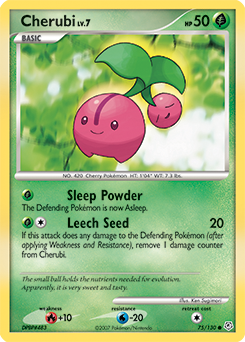 Cherubi 75/130 Pokémon card from Diamond & Pearl for sale at best price