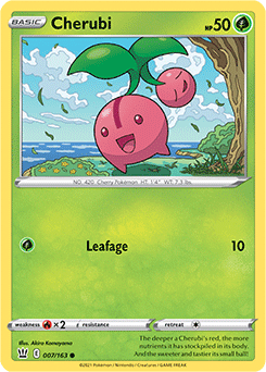 Cherubi 7/163 Pokémon card from Battle Styles for sale at best price