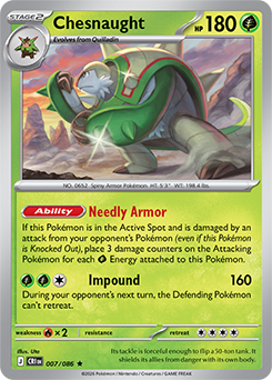 Carte Pokémon Rare Blindépique 7/86 de la série Chaos Ascendant
