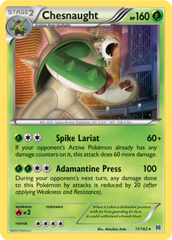 Chesnaught 11/162 Pokémon card from Breakthrough for sale at best price