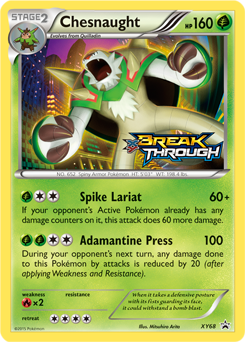 Chesnaught XY68 Pokémon card from XY Promos for sale at best price