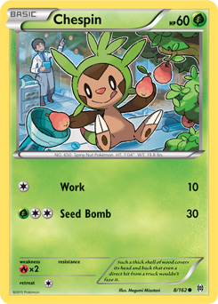 Chespin 8/162 Pokémon card from Breakthrough for sale at best price