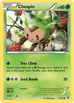 Chespin 9/162 Pokémon card from Breakthrough for sale at best price