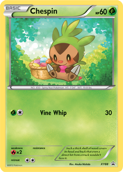 Promo Pokémon card Chespin XY88 from XY Promos expansion