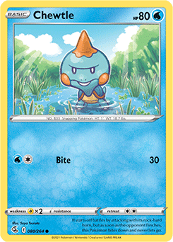 Chewtle 80/264 Pokémon card from Fusion Strike for sale at best price