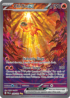Special illustration rare Pokémon card Chi-Yu ex 259/193 from Paldea Evolved expansion