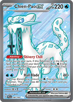 Chien-Pao ex 236/193 Pokémon card from Paldea Evolved for sale at best price