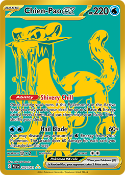 Chien-Pao ex 242/91 Pokémon card from Paldean fates for sale at best price