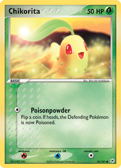 Chikorita 55/101 Pokémon card from Ex Hidden Legends for sale at best price