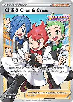 Chili & Cilan & Cress 258/264 Pokémon card from Fusion Strike for sale at best price