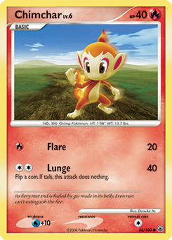 Chimchar 56/100 Pokémon card from Majestic Dawn for sale at best price