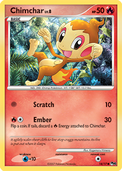 Carte Pokémon Chimchar 14/17 de la série POP 6 en vente au meilleur prix