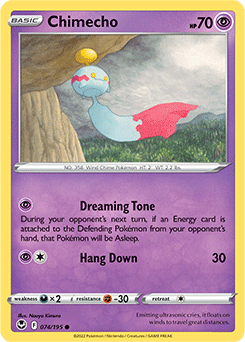 Chimecho 074/195 Pokémon card from Silver Tempest for sale at best price