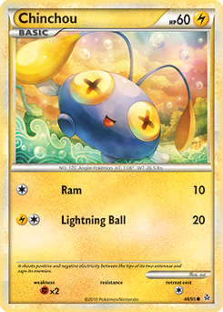 Chinchou 48/95 Pokémon card from Unleashed for sale at best price