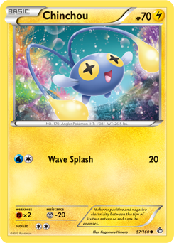 Chinchou 57/160 Pokémon card from Primal Clash for sale at best price