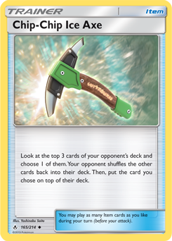 Chip-Chip Ice Axe 165/214 Pokémon card from Unbroken Bonds for sale at best price