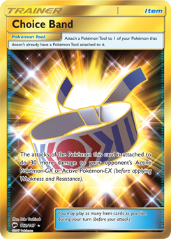 Choice Band 162/147 Pokémon card from Burning Shadows for sale at best price