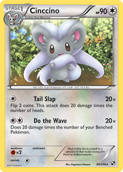 Cinccino 89/114 Pokémon card from Black & White for sale at best price