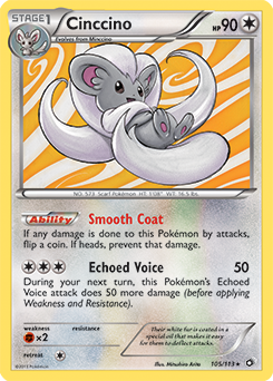 Cinccino 105/113 Pokémon card from Legendary Treasures for sale at best price