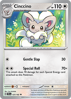 Cinccino 137/162 Pokémon card from Temporal Forces for sale at best price