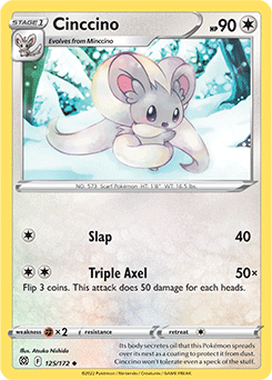 Cinccino 125/172 Pokémon card from Brilliant Stars for sale at best price