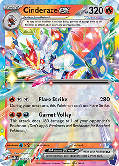 Cinderace ex 38/217 Pokémon card from Ascended Heroes for sale at best price