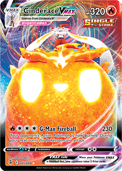 Cinderace VMAX 45/264 Pokémon card from Fusion Strike for sale at best price