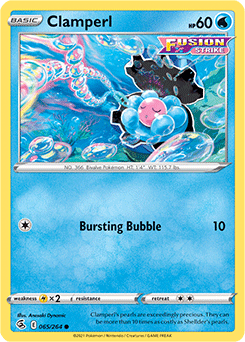 Clamperl 65/264 Pokémon card from Fusion Strike for sale at best price