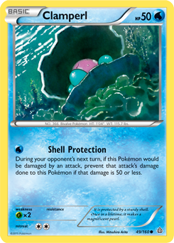 Clamperl 49/160 Pokémon card from Primal Clash for sale at best price
