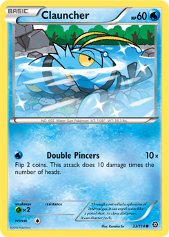 Clauncher 33/114 Pokémon card from Steam Siege for sale at best price